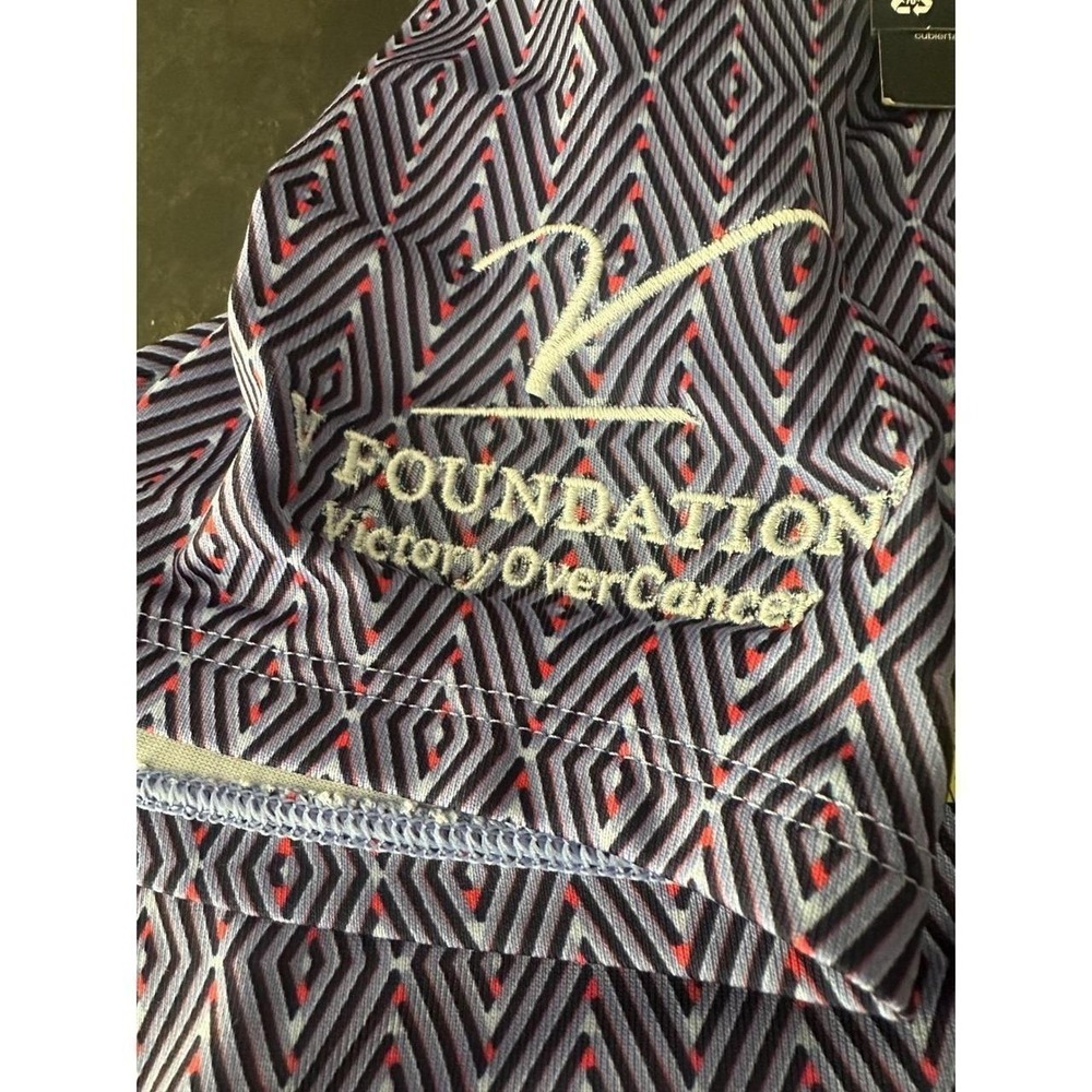 Under Armour Playoff Ace Polo Womens Medium Blue Diamond ESPYS V Foundation NEW - Picture 5 of 7
